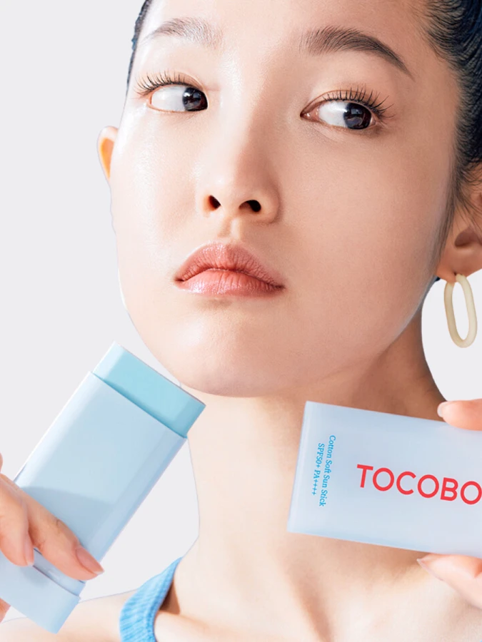 Себорегулирующий солнцезащитный стик с растительными экстрактами TOCOBO Cotton Soft Sun Stick SPF50+ PA++++