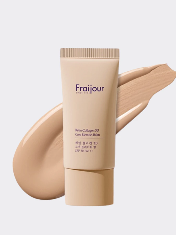 Легкий тональный крем для лица с коллагеном Fraijour Retin-Collagen 3D Core Blemish Balm SPF 30 PA+++