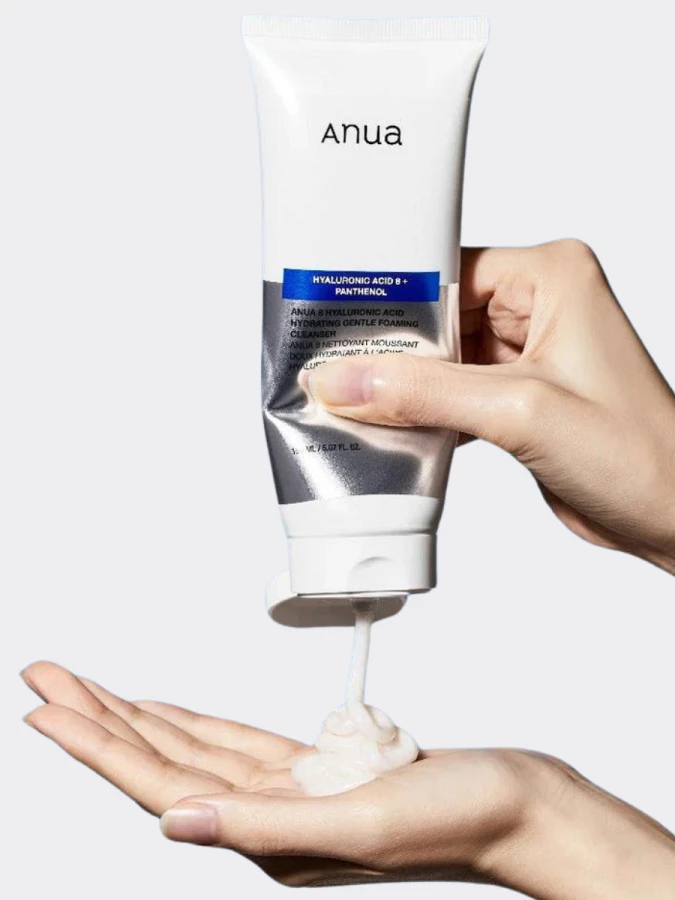Деликатная пенка для умывания с гиалуроновой кислотой ANUA 8 Hyaluronic Acid Hydrating Gentle Foaming Cleanser
