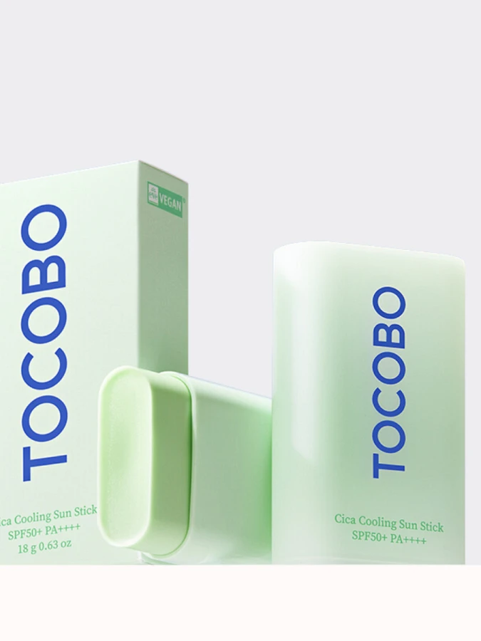 Солнцезащитный стик с экстрактом центеллы TOCOBO Cica Cooling Sun Stick SPF50+ PA++++