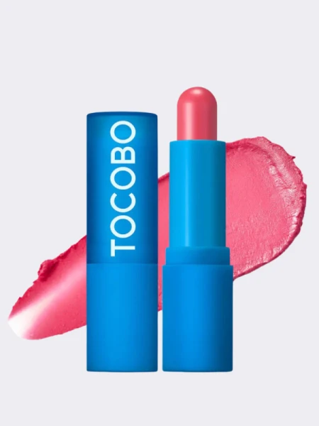 Кремовый оттеночный бальзам для губ в оттенке лепестков розы TOCOBO Powder Cream Lip Balm 032 Rose Petal