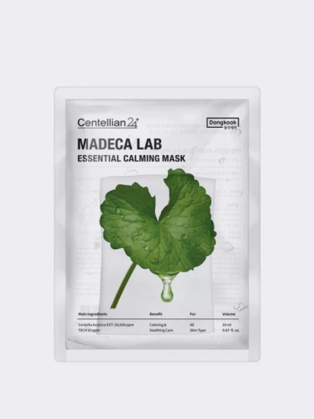 Успокаивающая тканевая маска с экстрактом центеллы Centellian24 Madeca Lab Essential Calming Mask