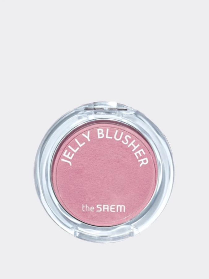 Мягкие румяна с сияющим финишем в лавандовом оттенке The Saem Jelly Blusher PP02 Baby Lavender