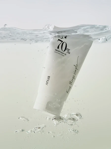 Смягчающий крем для лица с экстрактом хауттюйнии ANUA Heartleaf 70% Soothing Cream Смягчающий крем для лица с экстрактом хауттюйнии ANUA Heartleaf 70% Soothing Cream