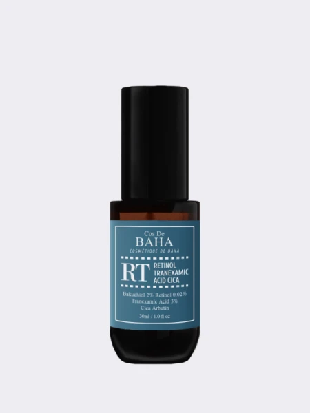 Раглаживающая сыворотка для лица с ретинолом и транексамовой кислотой Cos De BAHA Retinol Tranexamic Serum RT Раглаживающая сыворотка для лица с ретинолом и транексамовой кислотой Cos De BAHA Retinol Tranexamic Serum RT