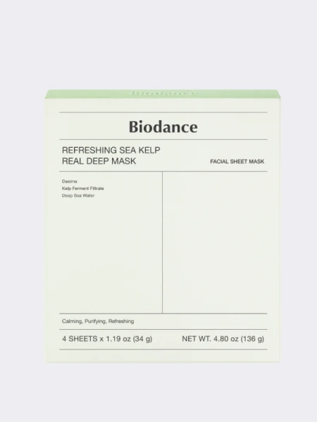 Набор гидрогелевых масок с экстрактом водорослей Biodance Refreshing Sea Kelp Real Deep Mask Set Набор гидрогелевых масок с экстрактом водорослей Biodance Refreshing Sea Kelp Real Deep Mask Set
