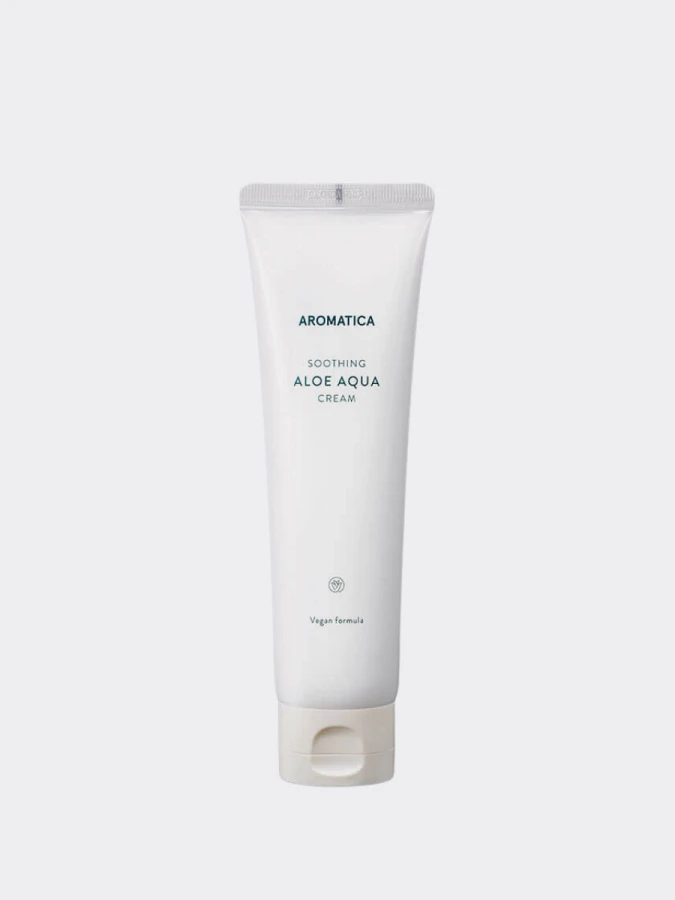 Органический увлажняющий крем с алоэ вера Aromatica Soothing Aloe Aqua Cream