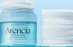 Восстанавливающие тонер-диски с ПДРН Arencia PDRN + Hyaluronic Deep Hydration Pads