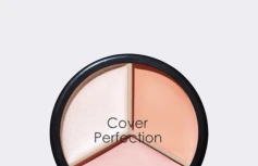 Палетка кремовых корректоров The Saem Cover Perfection Triple Pot Concealer 05 Dark Up Beige
