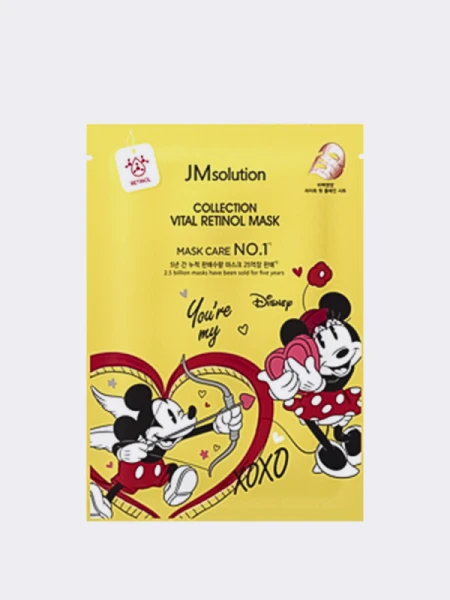 Обновляющая тканевая маска с витамином А JMSolution Disney Collection Selfie Retinol Mask Обновляющая тканевая маска с витамином А JMSolution Disney Collection Selfie Retinol Mask