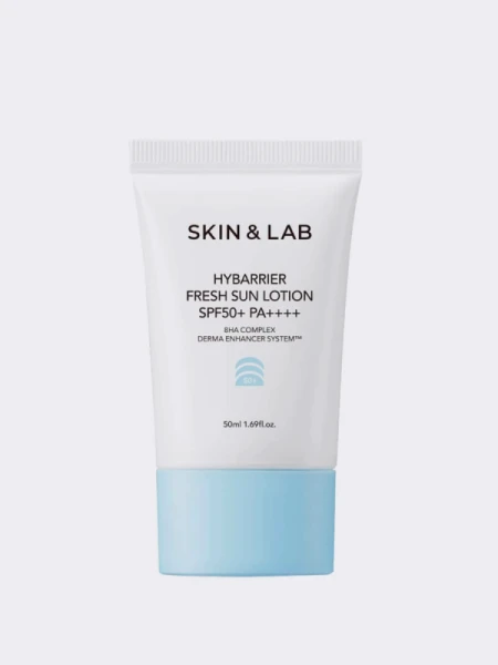 Увлажняющий солнцезащитный крем с гиалуроновой кислотой SKIN&LAB Hybarrier Fresh Sun Lotion SFP50+ PA++++ Увлажняющий солнцезащитный крем с гиалуроновой кислотой SKIN&LAB Hybarrier Fresh Sun Lotion SFP50+ PA++++