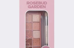 Набор из палетки теней для век в розовых оттенках  век rom&nd Better Than Palette Dual Brush Set 03 Rosebud Garden