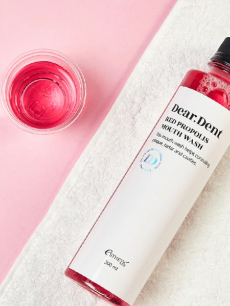 Ополаскиватель для полости рта с прополисом Esthetic House Dear.Dent Red Propolis Mouth Wash Ополаскиватель для полости рта с прополисом Esthetic House Dear.Dent Red Propolis Mouth Wash