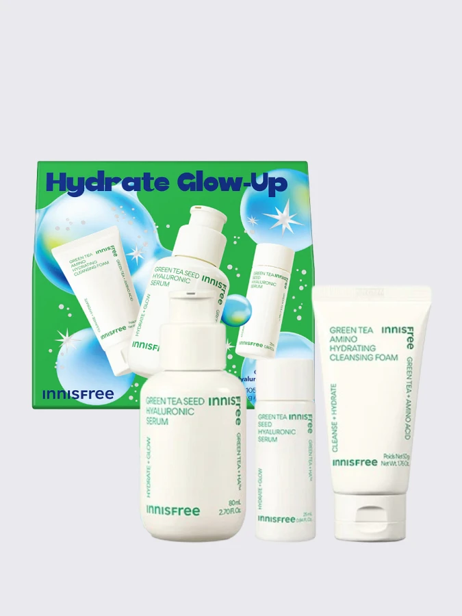 Подарочный набор для глубокого увлажнения с экстрактом зеленого чая innisfree Hydrate Glow-Up Set