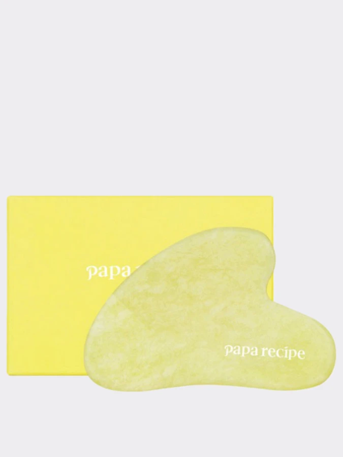 Массажный скребок гуаша из топаза Papa Recipe Topaz Lifting Heart Guasha