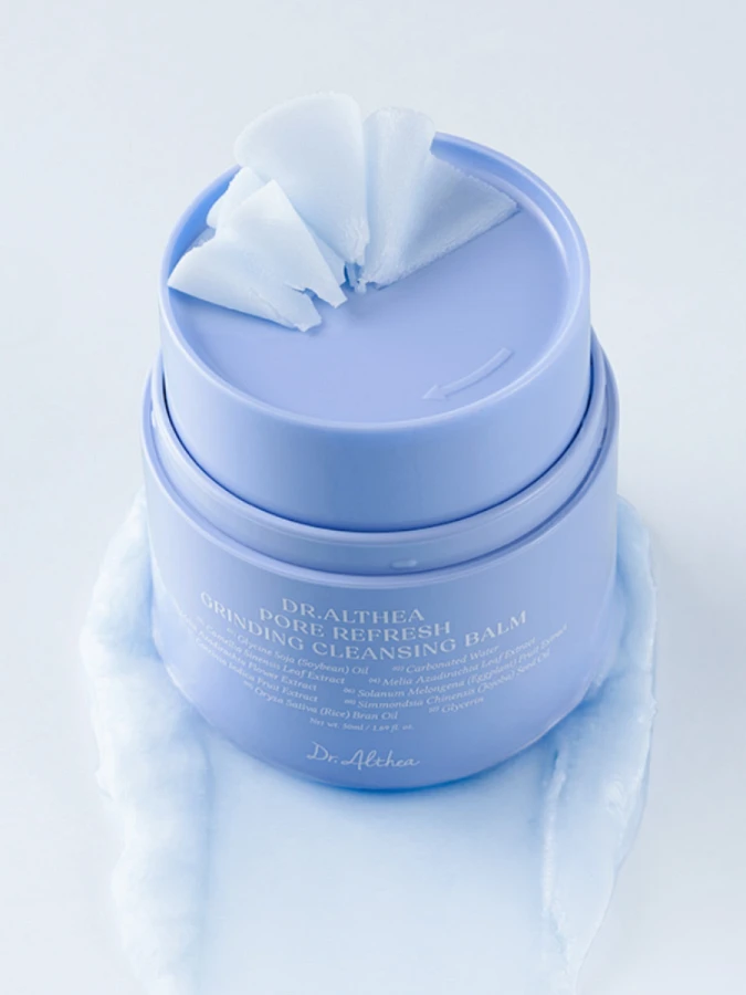 Освежающий гидрофильный бальзам-точилка с гвайазуленом Dr.Althea Pore Refresh Grinding Cleansing Balm