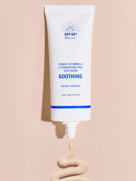 Солнцезащитный крем с тональным эффектом It's Skin Power 10 Formula LI Foundation-Free Sun Cream SPF50+PA++++ Солнцезащитный крем с тональным эффектом It's Skin Power 10 Formula LI Foundation-Free Sun Cream SPF50+PA++++