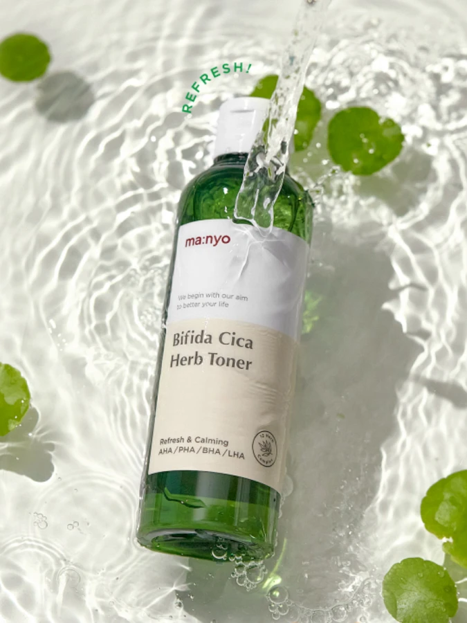 Очищающий тоник для чувствительной кожи MA:NYO Bifida Cica Herb Toner