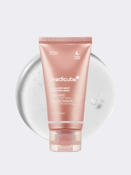 Разглаживающая ночная маска-плёнка с коллагеном Medicube Collagen Night Wrapping Mask
