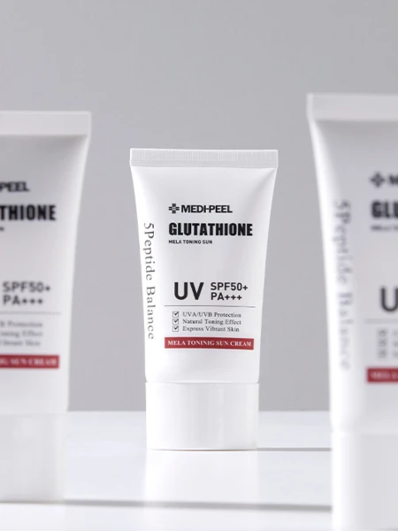 Солнцезащитный крем для лица с глутатионом MEDI-PEEL Bio-Intense Glutathione Mela Toning Sun Cream SPF 50+ PA++++