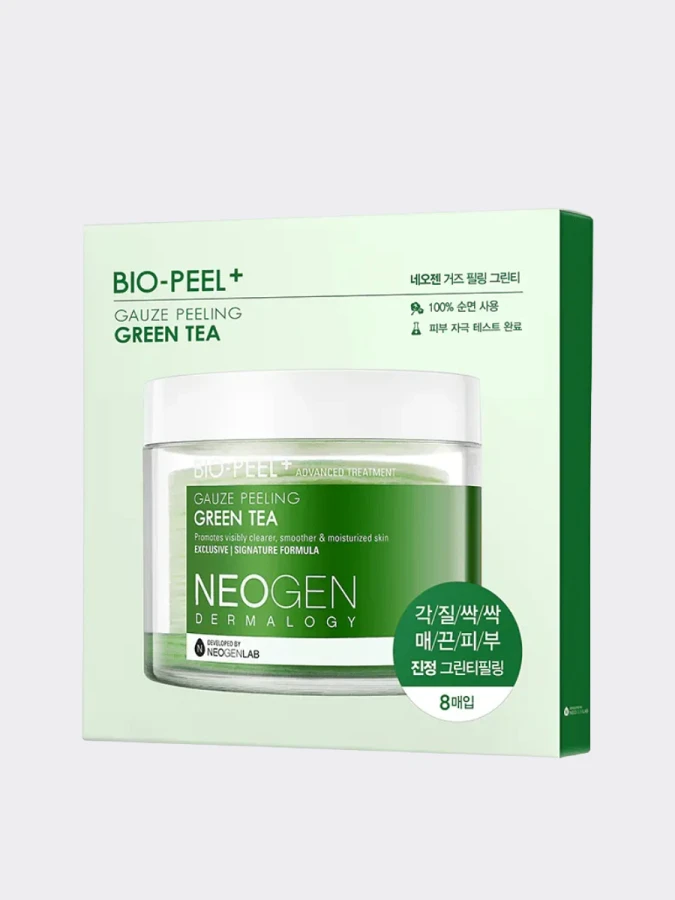 Успокаивающие пилинг-пэды с экстрактом зеленого чая TRAVEL NEOGEN Bio-Peel Gauze Peeling Green Tea