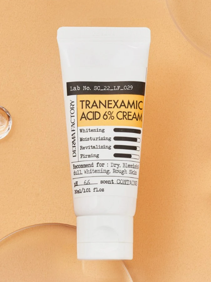 Осветляющий крем для лица с транексамовой кислотой Derma Factory Tranexamic Acid 6% Cream