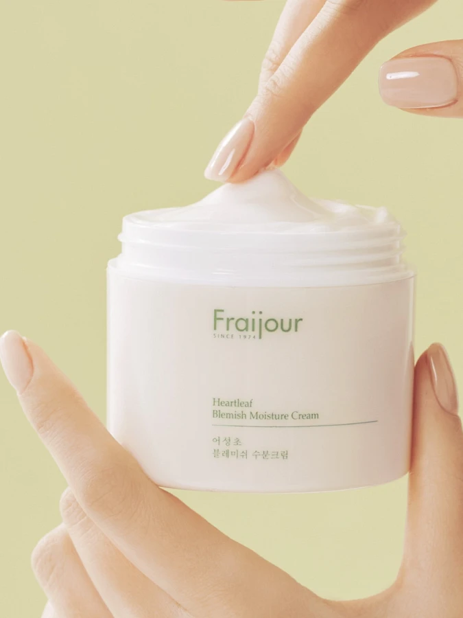 Успокаивающий крем для лица с экстрактом хауттюйнии Fraijour Heartleaf Blemish Moisture Cream
