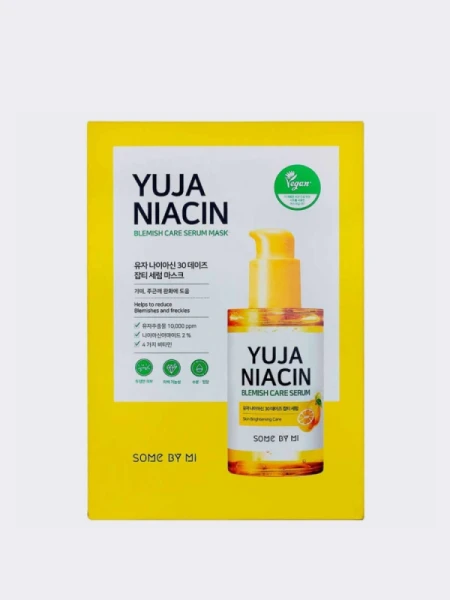 Тканевая маска Some By Mi Yuja Niacin Blemish Care Serum Mask Тканевая маска Some By Mi Yuja Niacin Blemish Care Serum Mask