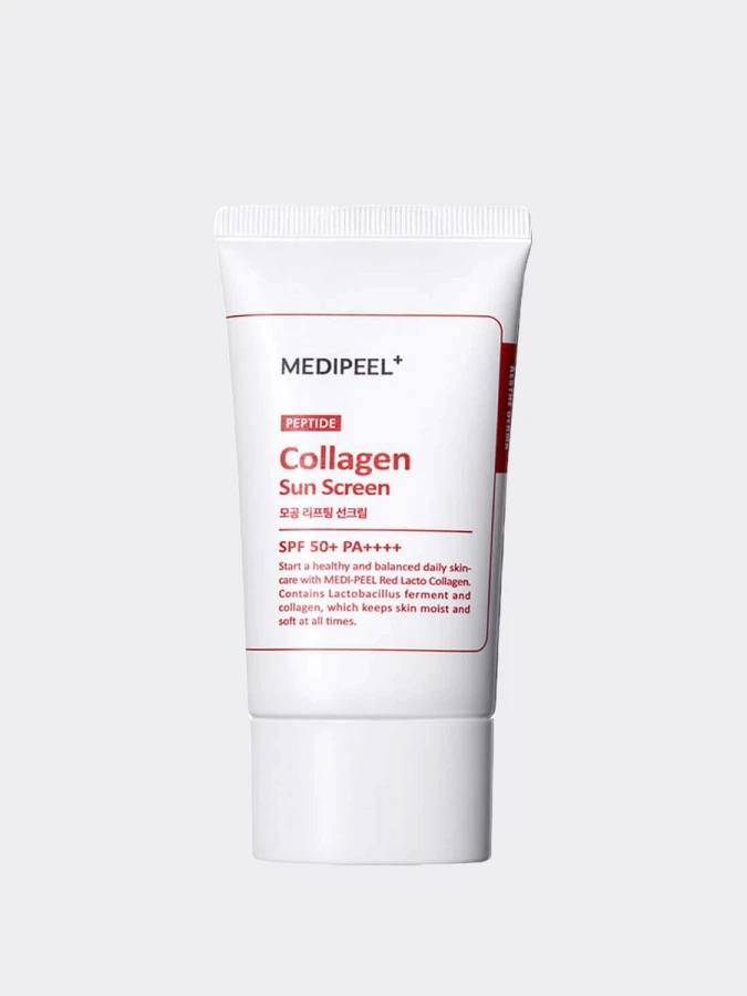 Солнцезащитный крем с пробиотиками MEDI-PEEL Red Lacto Collagen Lifting Sun Screen SPF50+PA++++
