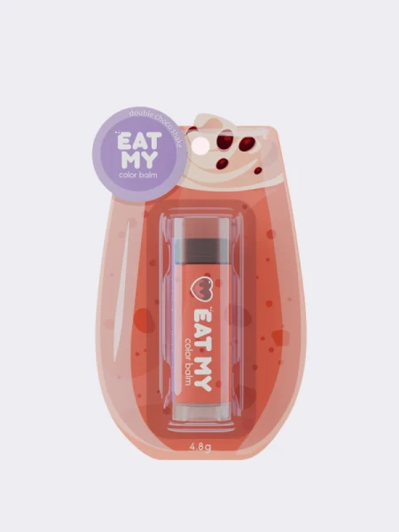 Оттеночный бальзам для губ "Двойной шоко-шейк" EAT MY Color Balm Double Choco Shake