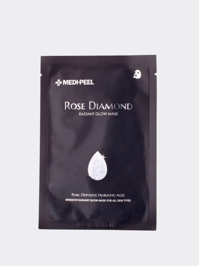 Тканевая маска для сияния кожи с экстрактом розы и брильянтовой пудрой MEDI-PEEL Rose Diamond Mask