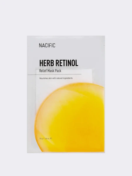 Обновляющая тканевая маска для лица с ретинолом Nacific Herb Retinol Relief Mask Pack Обновляющая тканевая маска для лица с ретинолом Nacific Herb Retinol Relief Mask Pack