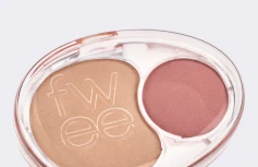 Двойные мягкие румяна с муссовой текстурой fwee Mellow Dual Blush RS02 Humming Talk