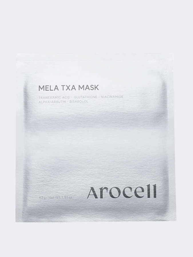 Гидрогелевая маска с транексамовой кислотой и глутатионом против пигментации Arocell Mela TXA Mask