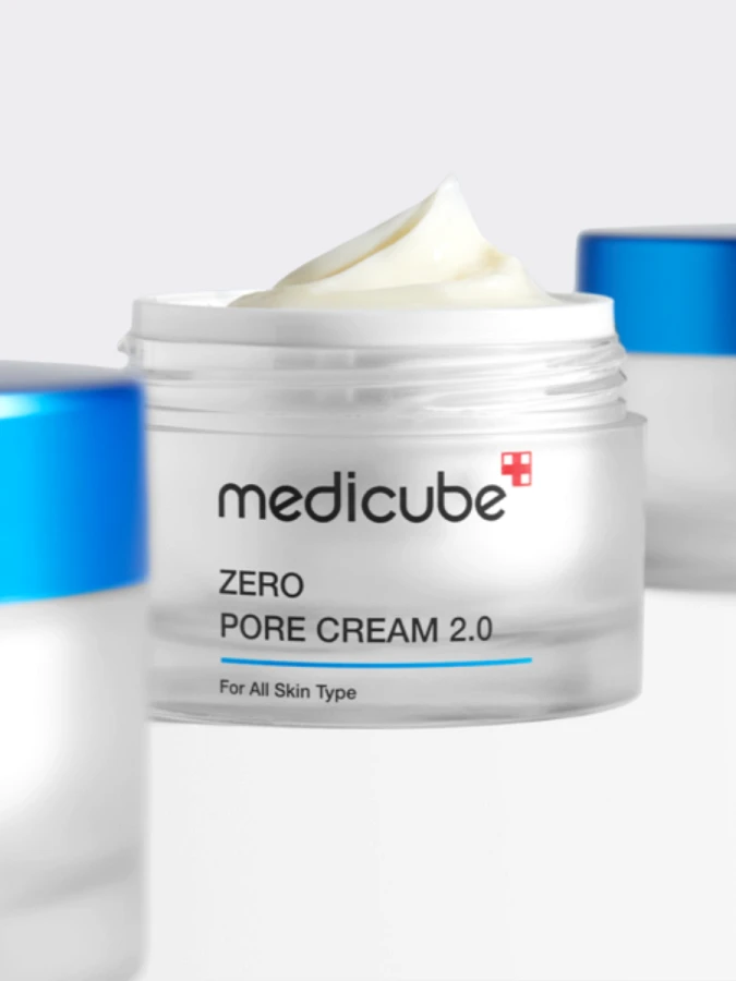 Увлажняющий крем для сужения пор с гиалуроновой кислотой Medicube Zero Pore Cream 2.0