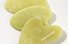 Массажный скребок гуаша из топаза Papa Recipe Topaz Lifting Heart Guasha