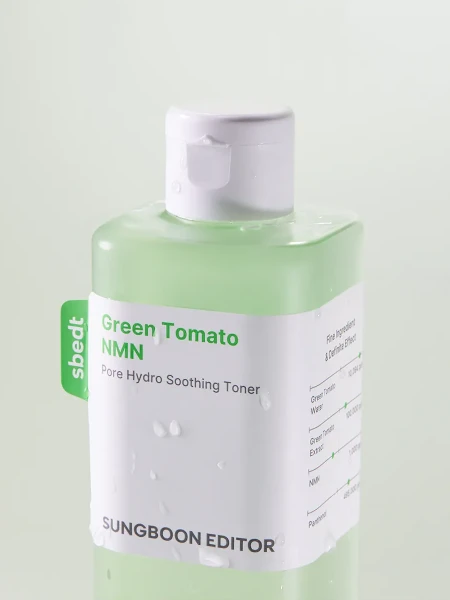 Ампульный тонер с экстрактом зелёного томата Sungboon Editor Green Tomato NMN Pore Hydro Soothing Toner