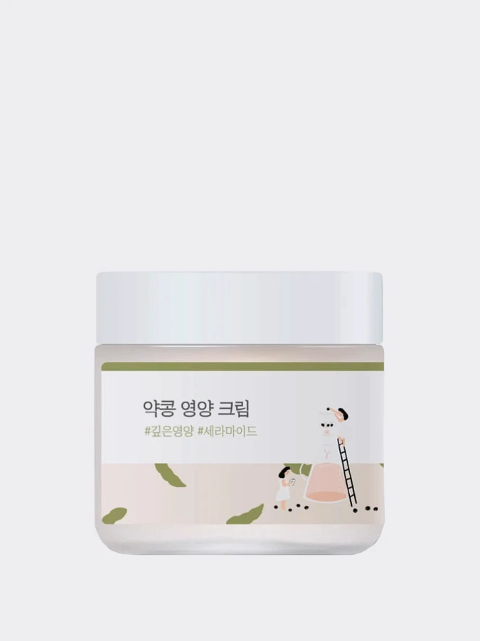 Питательный крем для лица с экстрактом черной сои Round Lab Soybean Nourishing Cream