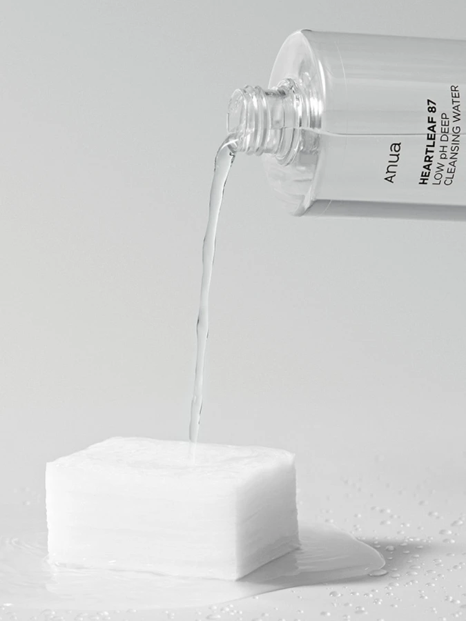 Очищающая вода для снятия макияжа с экстрактом хауттюйнии ANUA HeartLeaf 87 Low PH Deep Cleansing Water