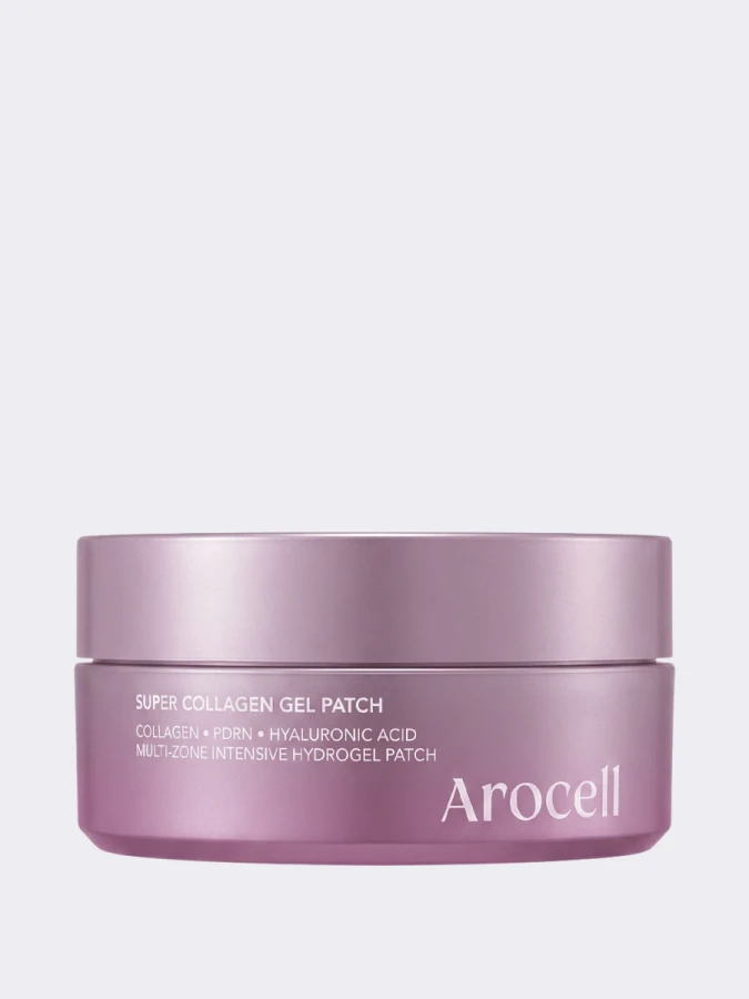 Разглаживающие патчи для век с ПДРН и коллагеном Arocell Super Collagen Gel Patch