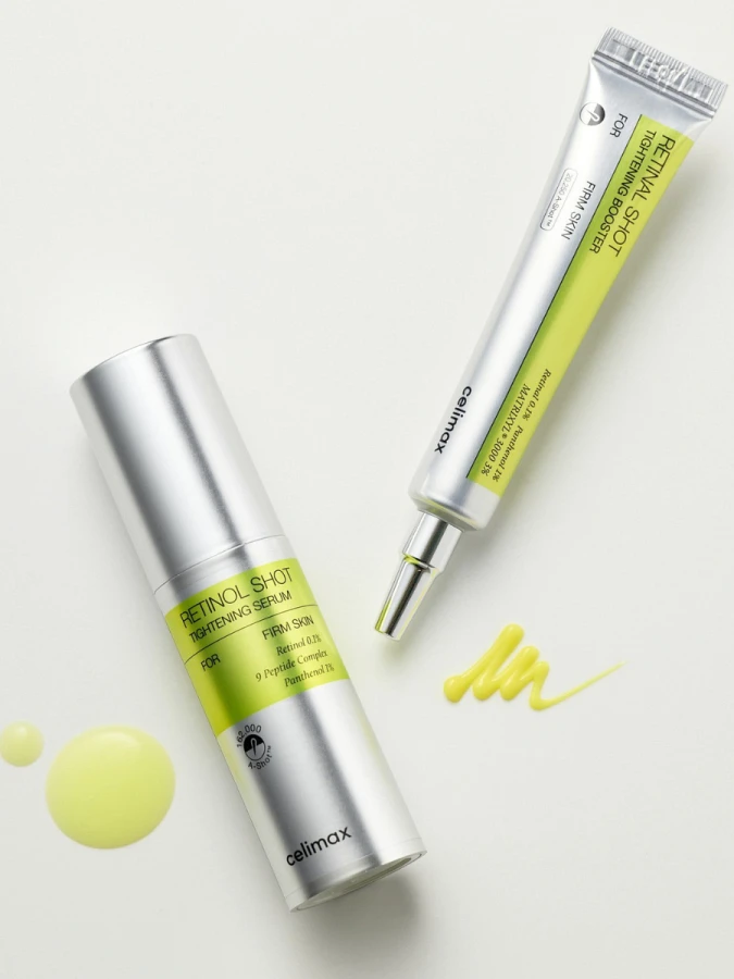 Обновляющий крем-бустер с ретиналем и спикулами Celimax The Vita-A Retinal Shot Tightening Booster