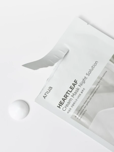 Набор укрепляющих тканевых масок для лица с керамидами ANUA Heartleaf Cream Mask Night Solution Set Набор укрепляющих тканевых масок для лица с керамидами ANUA Heartleaf Cream Mask Night Solution Set