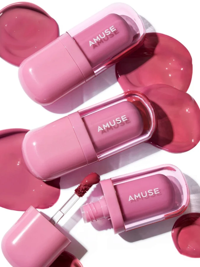 Глянцевый тинт для губ с охлаждающим эффектом AMUSE Bebe Tint 08 Grape Bebe