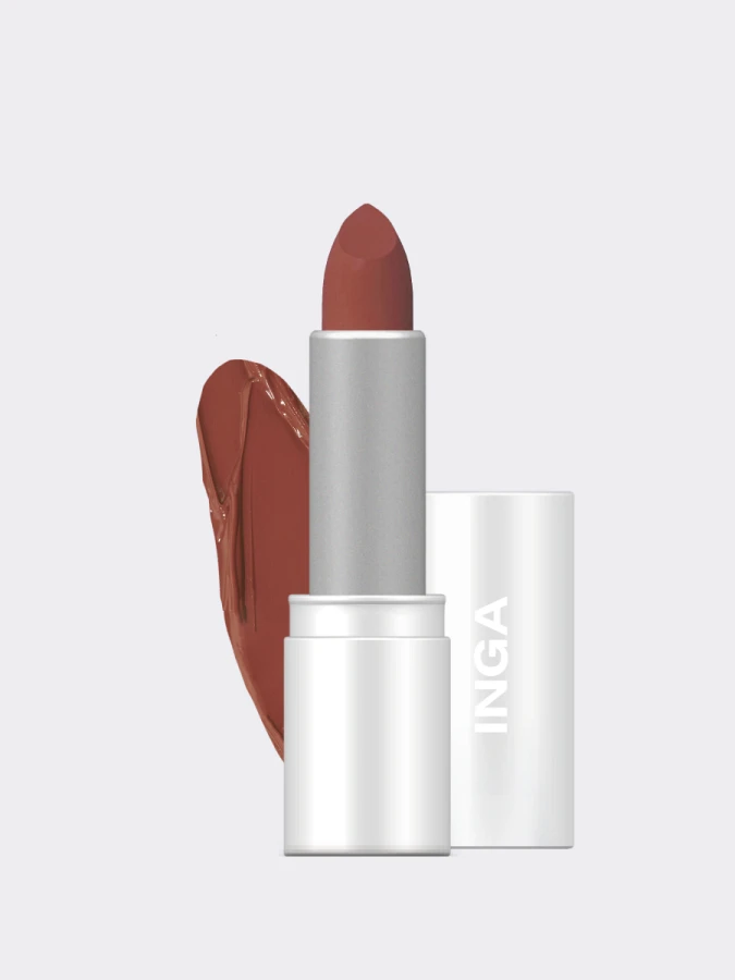 Помада для губ с полуматовым финишем INGA Powder Blur Lipstick Seoul 1990