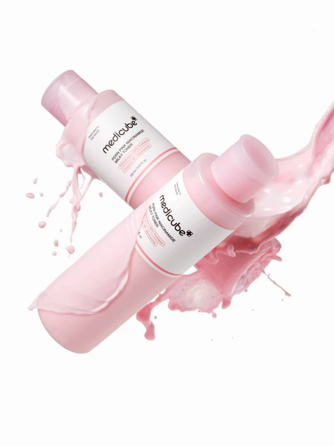 Питательный молочный тонер с ниацинамидом и ПДРН Medicube PDRN Pink Niacinamide Milky Toner