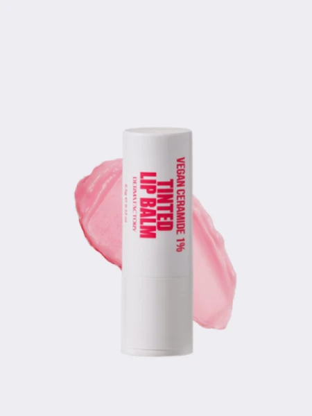 Оттеночный бальзам для губ с керамидами Derma Factory Vegan Ceramide 1% Tinted Lip Balm Оттеночный бальзам для губ с керамидами Derma Factory Vegan Ceramide 1% Tinted Lip Balm