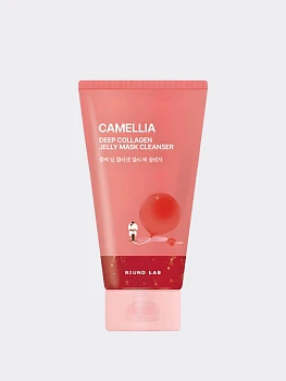 Очищающая маска-пенка с экстрактом камелии Round Lab Camellia Deep Collagen Jelly Mask Cleanser