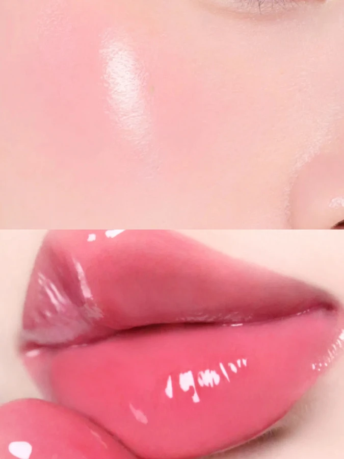 Набор: Оттеночное желе для губ и щёк + брелок fwee Lip&Cheek Glowy Jelly Pot JP01 Sugar Coat Keyring Set