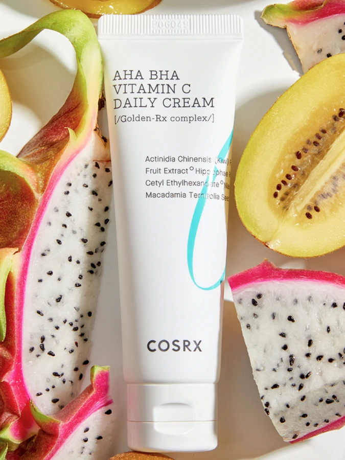 Освежающий крем для лица с кислотами и витамином С COSRX Refresh AHA BHA VITAMIN C Daily Cream