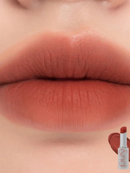 Мягкая кремовая помада в оттенке коричневого заката rom&nd Zero Matte Lipstick 05 Evening